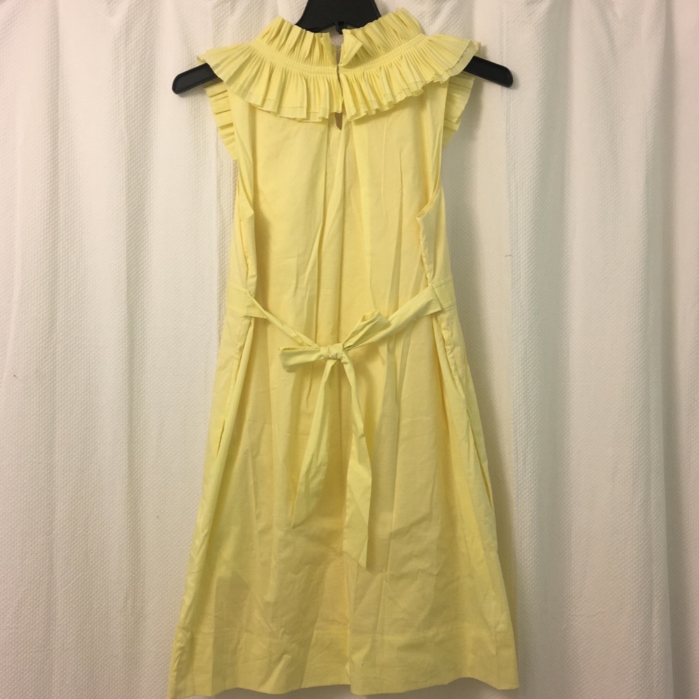 BCBGMaxAzria yellow ruffle dress - Picture 2 of 5
